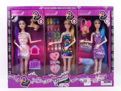 11.5inch Solid Body Doll Set(6in1) toys