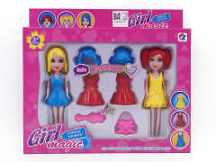 7inch Solid Body Doll Set(2in1) toys