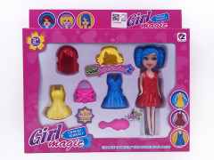 7inch Solid Body Doll Set toys