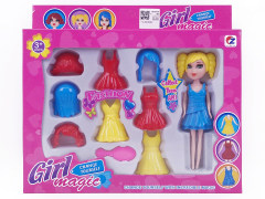 7inch Solid Body Doll Set toys