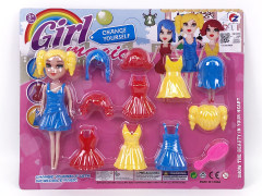 7inch Solid Body Doll Set toys