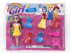 7inch Solid Body Doll Set toys