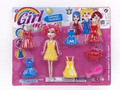 7inch Solid Body Doll Set(3S) toys