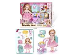 10inch Solid Body Doll Set toys