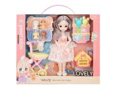 9inch Solid Body Doll Set