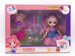 6inch Solid Body Doll Set toys