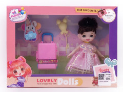 6inch Solid Body Doll Set toys