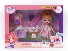 6inch Solid Body Doll Set toys