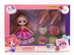 6inch Solid Body Doll Set toys