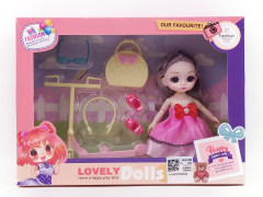 6inch Solid Body Doll Set toys