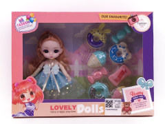 6inch Solid Body Doll Set toys