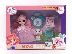 6inch Solid Body Doll Set toys