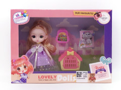 6inch Solid Body Doll Set toys