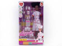 11inch Solid Body Doll Set(2C) toys