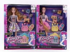 11.5inch Solid Body Doll Set(2S) toys