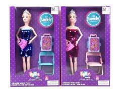 11inch Solid Body Doll Set(2S) toys