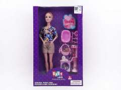 11inch Solid Body Doll Set toys