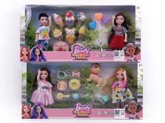 5inch Solid Body Doll Set(2S) toys