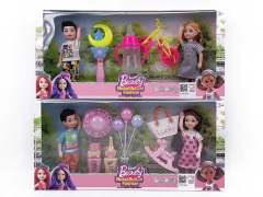 5inch Solid Body Doll Set(2S) toys