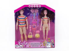 11.5inch Solid Body Doll Set(2in1) toys