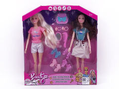 11.5inch Solid Body Doll Set(2in1) toys