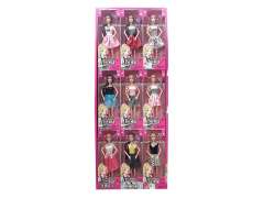 11.5inch Solid Body Doll Set(9in1) toys