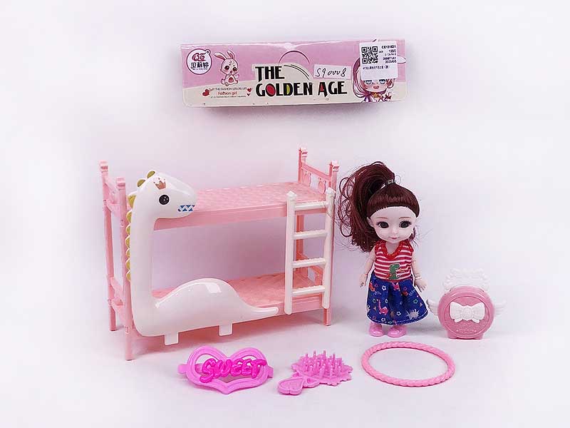 4inch Solid Body Doll Set(2S) toys