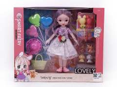 9inch Solid Body Doll Set toys