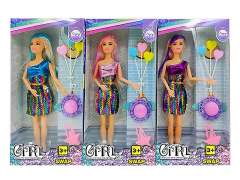 11.5inch Solid Body Doll Set(3S) toys