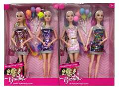 11.5inch Solid Body Doll Set(2in1) toys