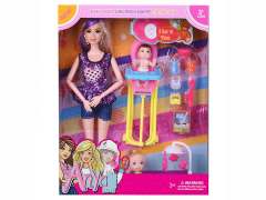 11.5inch Solid Body Doll Set toys