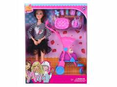 11.5inch Solid Body Doll Set toys