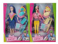 11.5inch Solid Body Doll Set(2S) toys