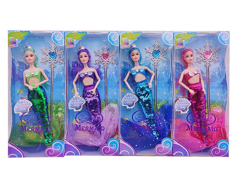 11.5inch Solid Body Mermaid Set(4S) toys