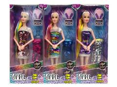 11.5inch Solid Body Doll Set(3S) toys