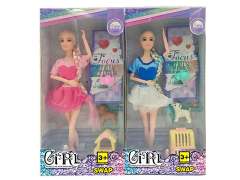 11.5inch Solid Body Doll Set(2S) toys