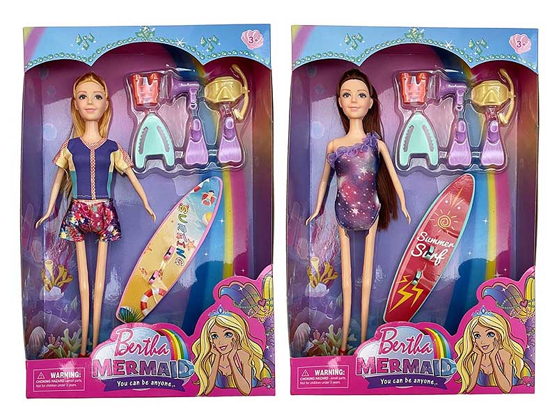 11.5inch Solid Body Doll Set(2S) toys