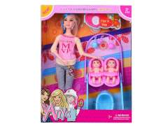 11.5inch Solid Body Doll Set toys