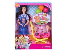 11.5inch Solid Body Doll Set toys