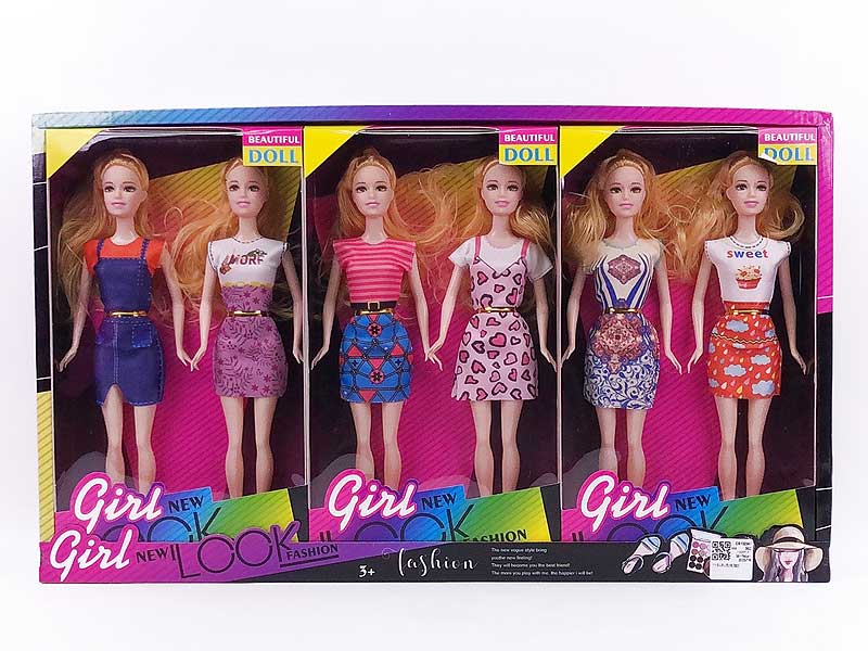 11inch Solid Body Doll Set(3in1) toys