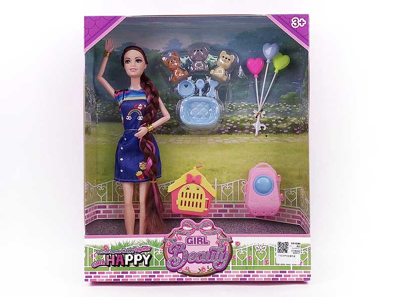 11inch Solid Body Doll Set toys