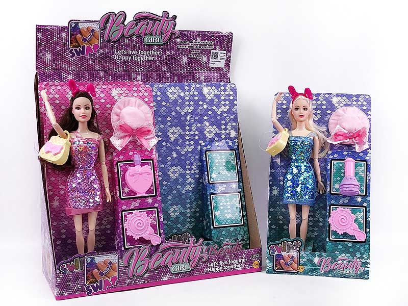 11.5inch Solid Body Doll Set(6in1) toys