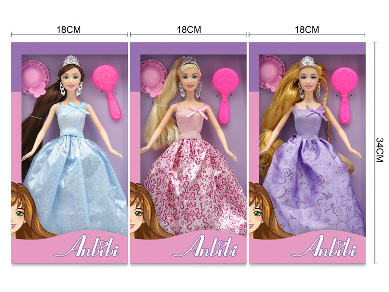 11.5inch Solid Body Doll Set(3S) toys