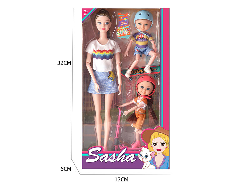 11.5inch Solid Body Doll Set toys