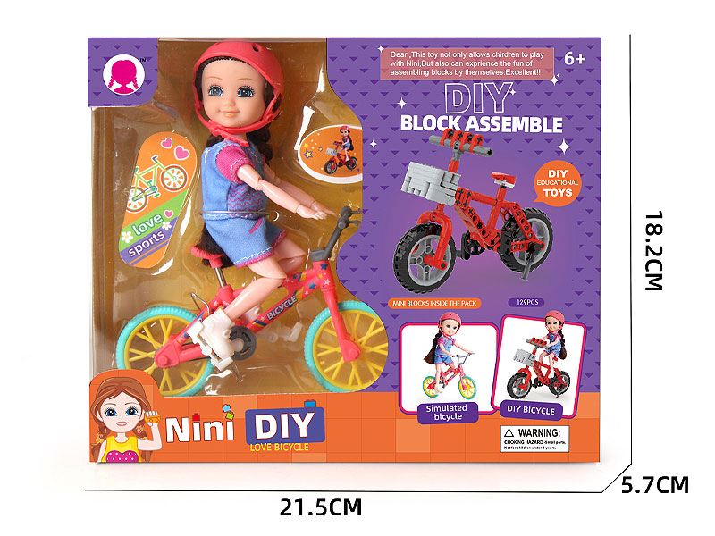 6inch Solid Body Doll Set toys