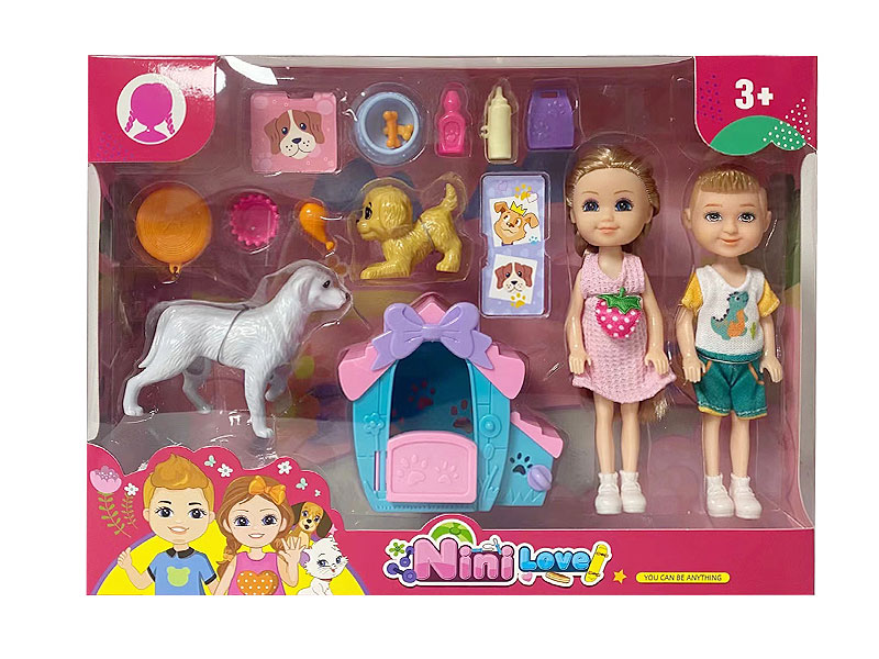 6inch Solid Body Doll Set(2in1) toys