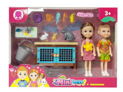 6inch Solid Body Doll Set(2in1) toys