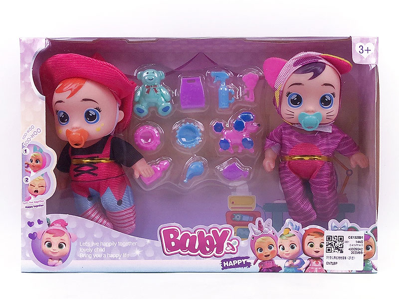 5inch Empty Body Cry Baby Set(2in1) toys