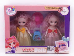 6inch Solid Body Doll Set toys