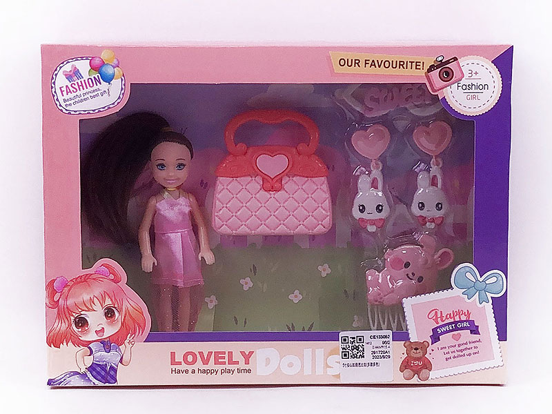 5inch Solid Body Doll Set toys